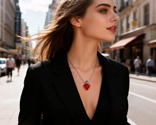 Miniatura 5 de DS. DISTINCTIVE STYLE Collar de Frasco en Forma de Corazón Colgante de Botella de Perfume Collar de Frasco de Sangre para Líquido Joyería