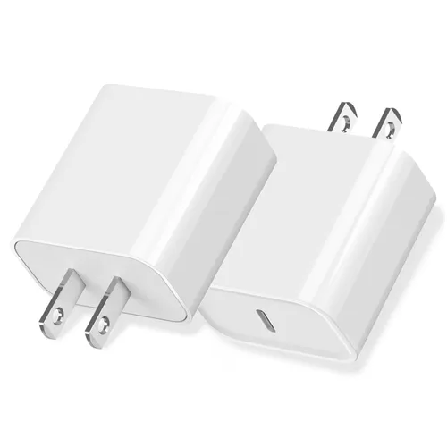 Bloque de cargador rápido para iPhone 16/15, cargador de pared USB tipo C, paquete de 20 W, adaptador de corriente de ladrillo de carga PD para