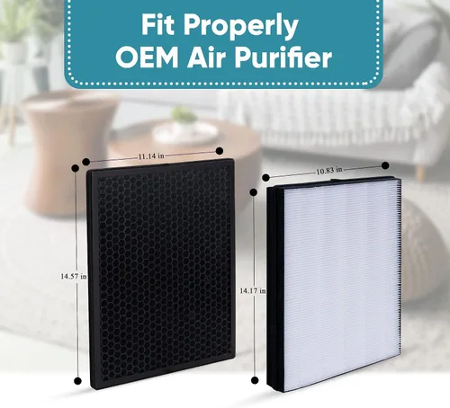 Miniatura 2 de FY2422 NanoProtect Hepa y FY2420 Juego de filtros de carbón activado para purificadores de aire Philips AC2889, AC2882, AC2887, AC2880, 2000, 2000i