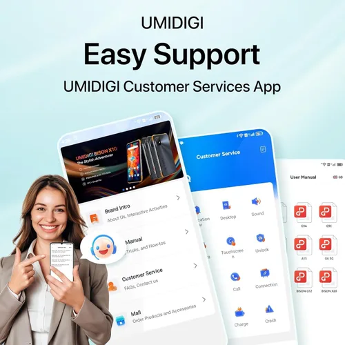 Miniatura 7 de UMIDIGI Teléfono celular desbloqueado G9C Android 14, Octa-core 12GB +128GB Expandir 1TB teléfono inteligente desbloqueado, 6.75 pulgadas HD+ 90Hz