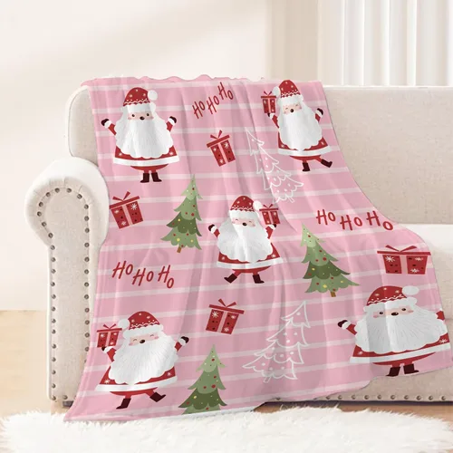 Miniatura 11 de Manta de Navidad para bebé, manta pequeña de Navidad a cuadros rojos, manta de Navidad para invierno, para mascotas, manta para envolver cuna