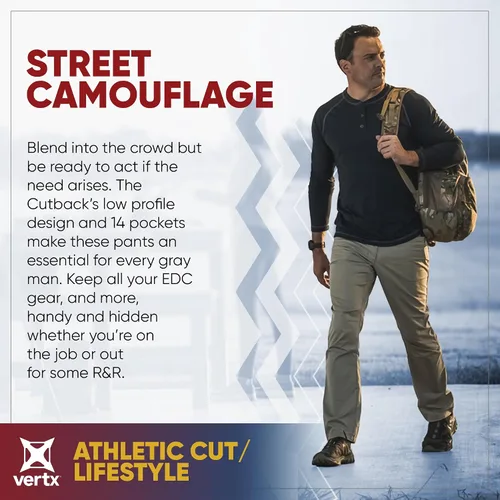 Miniatura 2 de Vertx Men's Cutback Technical Tactical Gear with Pockets Lightweight Stretch Quick Dry Odor Control Athletic Cut Outdoor Pant