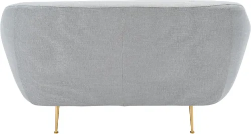 Miniatura 5 de SAFAVIEH Couture Home Collection Belladonna SFV4525A - Sofá biplaza tapizado de mediados de siglo, color gris claro, para sala de estar, dormitorio