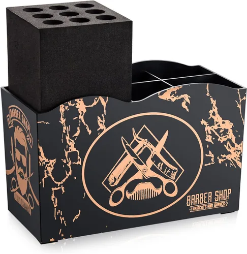 Miniatura 8 de Noverlife - Caja organizadora profesional para tijeras de barbero, organizador de almacenamiento para tijeras de peluquería de salón, peines, clips