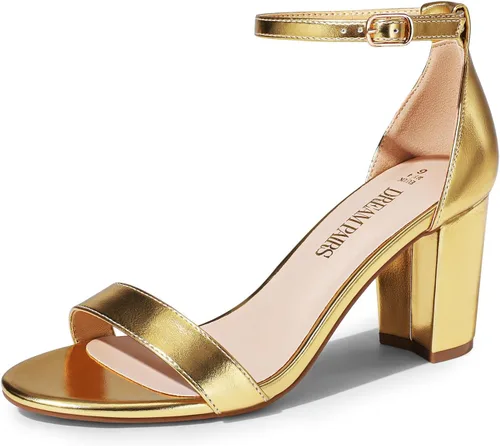 Miniatura 19 de DREAM PAIRS - Sandalias de tacón grueso y bajo para mujer