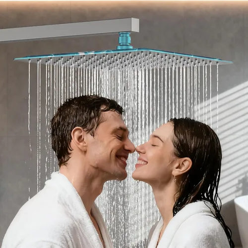 Miniatura 3 de Sistema de Ducha Moderno de Lluvia de Latón Juego de Grifería con Válvula y Desviador Mezclador de Ducha con Ducha de Mano de Alta Presión Regadera