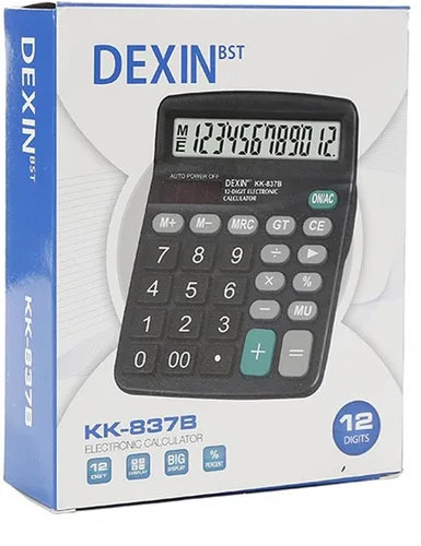 Miniatura 7 de Calculadora de escritorio de oficina - Calculadora financiera simple de doble potencia con botón grande pantalla grande para oficina, hogar y Negro