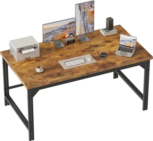 Miniatura 30 de Mericonia Escritorio para computadora de 40 pulgadas, escritorio ejecutivo moderno y grueso, mesa de escritura simple resistente para el hogar, roble