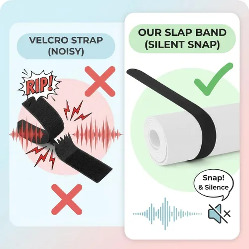 Miniatura 3 de Yoga Mat Carrier Strap, Adjustable Thick Straps Sling for Carrying Large Mats, Stretching Band Banda Slap Negro