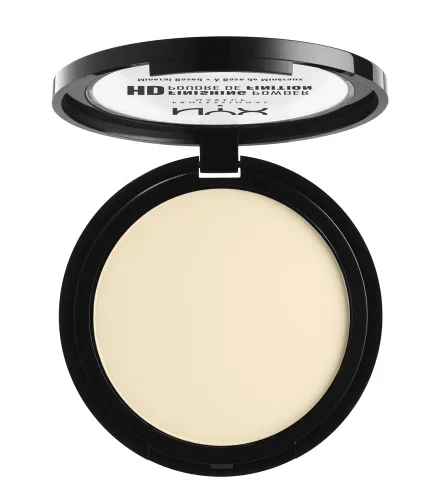 Polvo de fijación NYX Professional Makeup HD, polvo compacto prensado - Banana