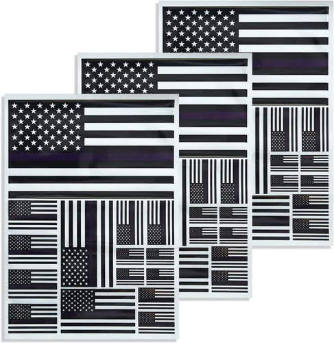 Miniatura 9 de CANTENDO Paquete de 3 calcomanías de bandera de Israel, calcomanías reflectantes de vinilo para automóvil, calcomanías impermeables para parachoques