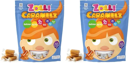 Miniatura 8 de Zolli Caramelz Caramelz Caramelz - Caramelo cremoso, masticable, sin colorantes, caramelo saludable apto para dieta keto y diabética, golosinas