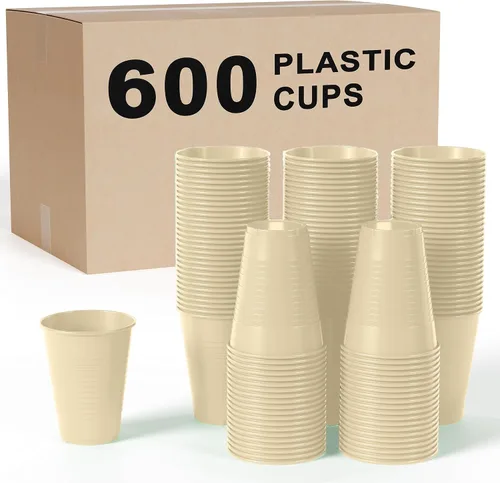 Miniatura 13 de Party Solids Vasos de plástico negros - 12 onzas, paquete de 100
