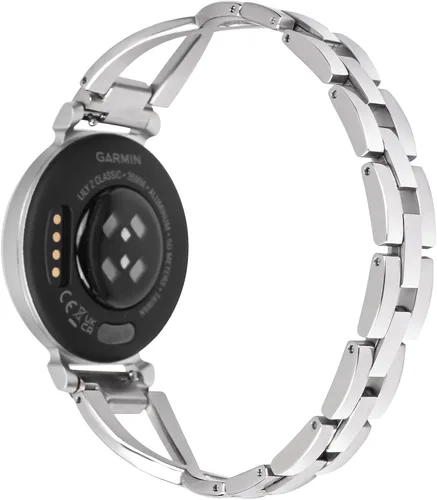 Miniatura 4 de C2D JOY Correas de acero inoxidable compatibles con Garmin Lily/Lily 2 (activo) Smartwatch Correa de repuesto para mujer, pulsera elegante