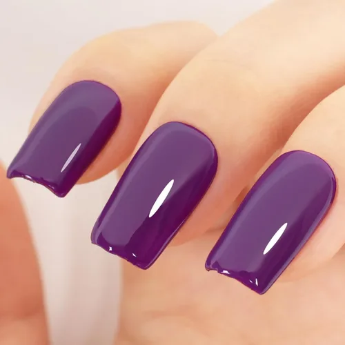 Miniatura 27 de Esmalte de uñas en gel color púrpura oscuro de medianoche - 15ml de esmalte de uñas en gel Jelly color morado negro, color traslúcido