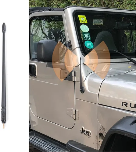 Antena corta de 13 pulgadas para Jeep Wrangler TJ 1997-2006, nueva antena flexible en espiral de repuesto para Jeep Wrangler TJ 1997-2006