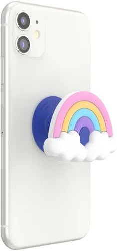 Miniatura 2 de PopSockets - Agarre para teléfono con soporte expandible, agarre adhesivo, lindo PopSockets - PopoOut Rainbow Fluff PopOut Rainbow