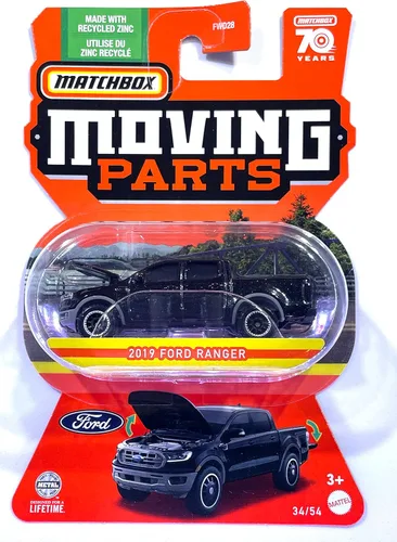 Matchbox - Piezas móviles - 2023-2019 - Ford Ranger - 34/54-70 años - Mint/NrMint - Envía burbujas envueltas en una caja con relleno