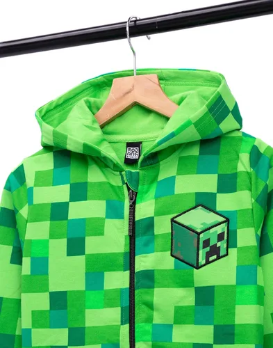Miniatura 6 de Minecraft Sudadera con capucha para niñosniños, Verde