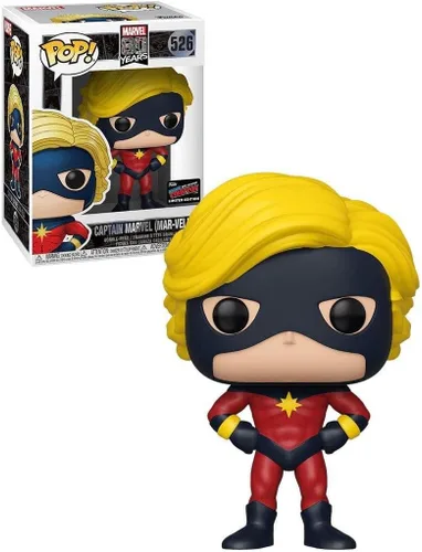 Miniatura 2 de Marvel 80TH - POP Funko Figura de vinilo 526 Captain Marvel (MAR-Vell) NYCC 2019 Convention Exclusives