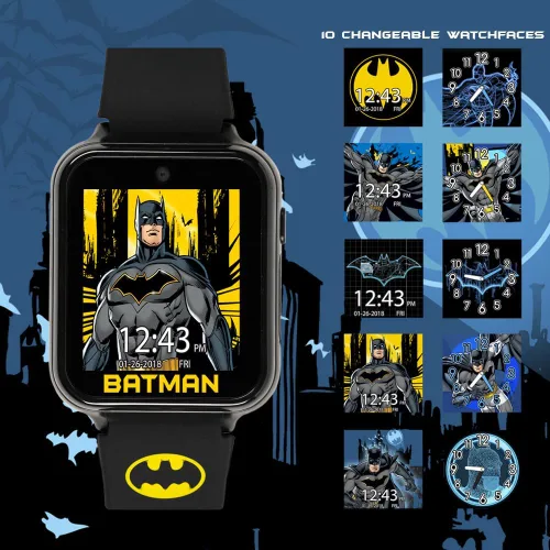 Miniatura 4 de Batman - Reloj inteligente para niños, pantalla táctil con cámara grabadora de voz, cronómetro, alarma, temporizador, calculadora de rastreador