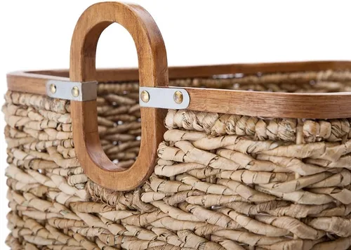 Miniatura 3 de KOUBOO Cesta de almacenamiento Anson de hierba marina, cesta versátil, organizador de lavandería, almacenamiento de cubos, estantes de baño, canasta