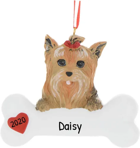 Miniatura 45 de Adornos de Navidad personalizados para perros 2024 – Adornos navideños de hueso de perro Husky para amantes de los perros, adorno de primera Navidad