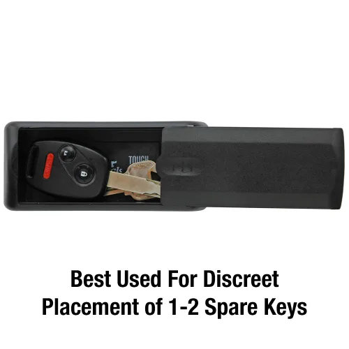 Miniatura 3 de Master Lock 207D - Soporte magnético para llaves, capacidad de 1 a 2 llaves, color negro (paquete de 2)
