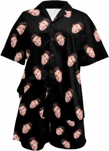 Miniatura 4 de M YESCUSTOM Divertido conjunto de pijama para mujer, pijamas personalizados, ropa de dormir, conjuntos de pijamas, regalos de fotos personalizados..
