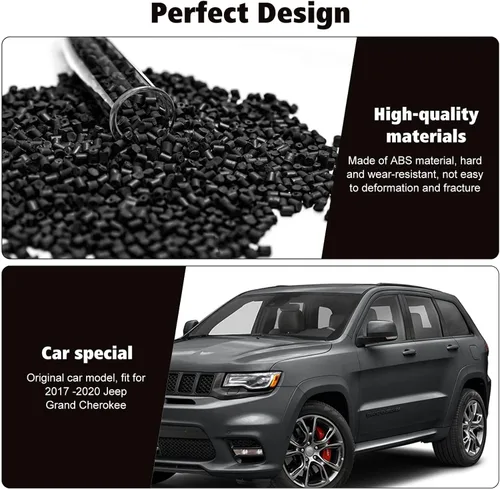 Miniatura 3 de RT-TCZ 7 piezas de insertos de malla para parrilla delantera, kit de insertos de cubiertas de anillos para Jeep Grand Cherokee 2017 2018 2019 2020