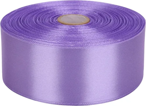 Miniatura 40 de Cinta de satén lila de 1.5 pulgadas, rollo de cinta de 50 yds de tela unicolor, para invitaciones de boda, ramos de novia, costura, decoraciones