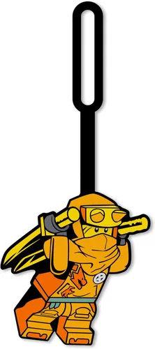 Lego Ninjago - Etiqueta de silicona para bolsa – Arin (53341), superficie grabable en la parte posterior para identificación de identificación, para
