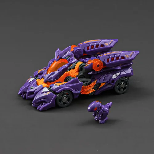 Miniatura 7 de 52TOYS Beastdrive BD-03 Naughty Saur - Figura de acción de juguete de deformación, juguetes de conversión en vehículo y bestia, regalo perfecto