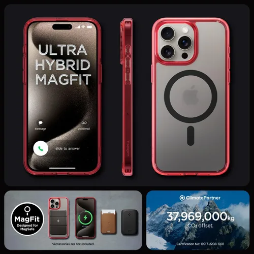 Miniatura 275 de Spigen Funda para iPhone 13 Mini, ultra híbrida MagFit [antiamarilleo] [compatible con Magsafe] - Transparente