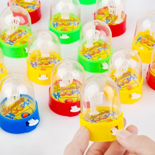 Miniatura 8 de Hooqict Paquete de 28 mini juegos de tiro de baloncesto con dedo, suministros de fiesta de baloncesto, juguetes para niños de 8 a 12 años