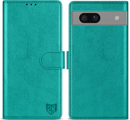 Miniatura 36 de ZZXX Funda tipo cartera para Google Pixel 7 con bloqueo RFID, ranura para tarjetas, función atril, cierre magnético, funda protectora de cuero