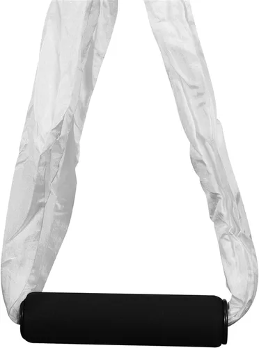 Miniatura 3 de Hamaca aérea de yoga 250x150cm/98.43x59in columpio de tela de paracaídas para fitness de inversión Blanco