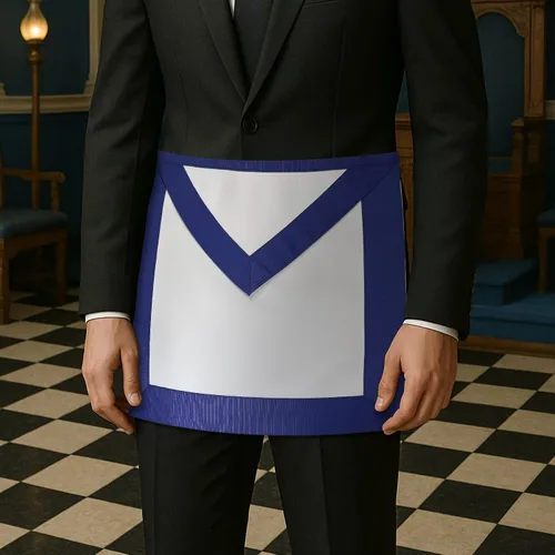 Miniatura 4 de Blue Lodge Basic Master Mason Delantal Masónico - [Azul y Blanco], Multicolorido