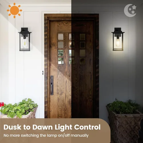 Miniatura 2 de SURAIELEC Portalámpara con Sensor de Luz, Portalámpara Automática del Atardecer al Amanecer con Rotación del Sensor de 360°, Adaptador de Base