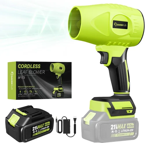 Miniatura 11 de Sakerplus Limpiador de polvo portátil, soplador de hojas inalámbrico, soplador de mano, sopladores de mano para el cuidado del césped, limpieza