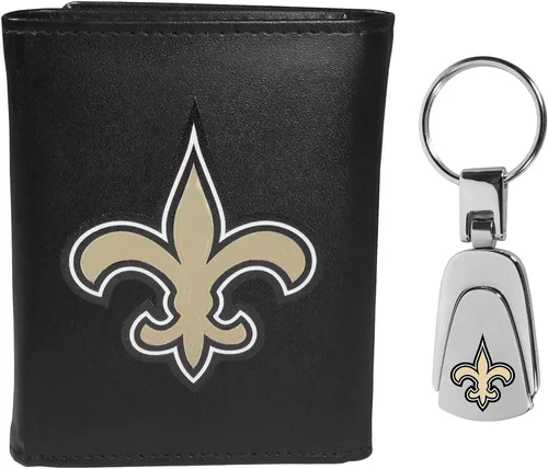 Miniatura 13 de Siskiyou Sports NFL unisex Tri-fold Wallet & Steel Key Chain