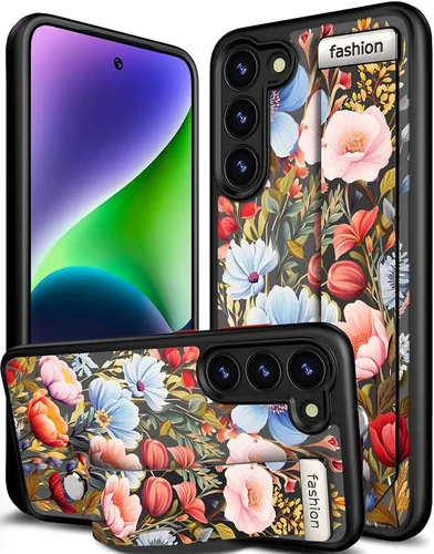 Miniatura 57 de Compatible para Samsung Galaxy S23 Funda Bonita con Correa Soporte Dedo Kickstand, Fundas de Silicona Geniales de Diseñador Funda Cover - Mariposa