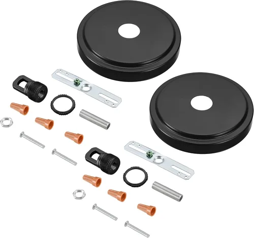 Miniatura 7 de Aspen Creative 21508-11 - Kit de lámpara de araña de transición y toldo con bucle para cuello, bronce aceitado, diámetro de 5-1/2 pulgadas, orificio