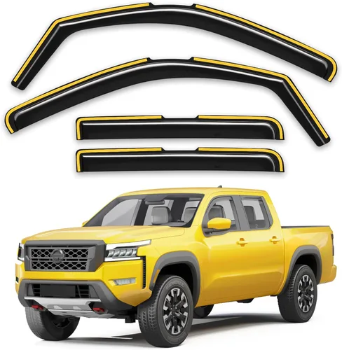 Miniatura 36 de Protectores de lluvia para ventana de canal para Jeep Grand Cherokee 2011-2021 (no para L), protectores de lluvia extra duraderos, viseras laterales
