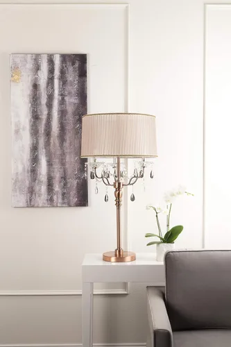 Miniatura 2 de OK-5126t Lámpara de mesa de cristal Rosie de 35 pulgadas
