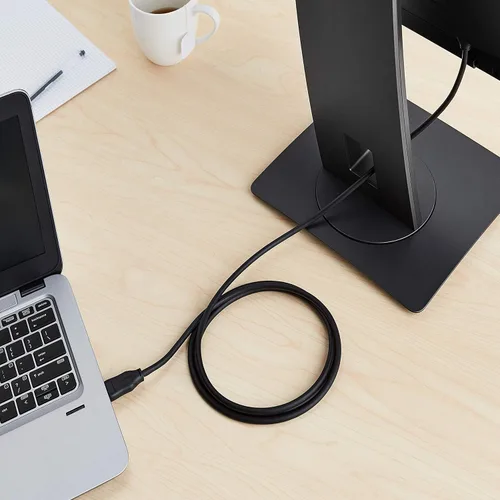 Miniatura 7 de Amazon Basics Cable DisplayPort 1.2, 21.6Gbps de alta velocidad, 4K @60Hz, 2K @165Hz, chapado en oro, 6 pies, negro