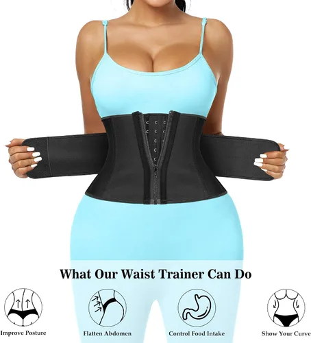 Miniatura 3 de Entrenador de Cintura de Torso Corto para Mujer, Baja la Grasa del Vientre, Fajas Colombianas de Entrenamiento, Corsé Moldeador de Cintura