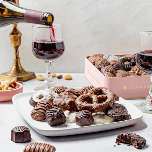 Miniatura 4 de Cesta de regalo de chocolate para mujeres, caja de regalo de dulces para mujer, set de regalo para Navidad, festividades, para ella, mamá, esposa