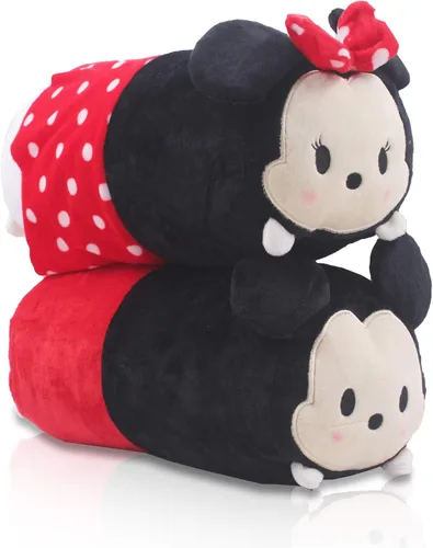 Miniatura 8 de Finex Juego de 2 almohadas de viaje de felpa para niño y niña, cojín largo apilable para vuelo largo en coche crucero
