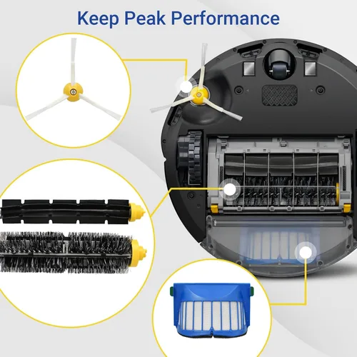 Miniatura 3 de Kit de accesorios de repuesto serie 600 para iRobot Roomba 692 675 677 671 694 614 691 670 615 676 639 621 679 606 605 643 641 accesorio robótico
